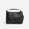Tasker Og Tilbehor Flattered | Harper Grande Handtaske Laeder Sort