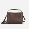 Tasker Og Tilbehor Flattered | Hedda Grande Handtaske Laeder Chokolade
