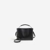 Tasker Og Tilbehor Flattered | Hedda Mini Handtaske Laeder Sort